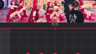 رسم مخطط حركة المكان لـ This is for من أغاني TWICE الجديدة، تم عكسه بالمرآة