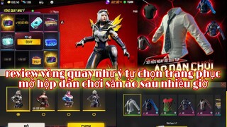 Free fire| review vòng quay như ý tự chọn trang phục - mở hộp dân chơi săn áo sau nhiều giờ