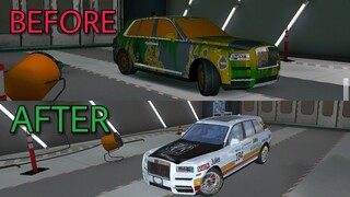 funny🤣rebuilding abandoned rolls royce cullinan car parking multiplayer roleplay