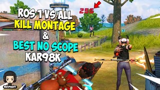 ROS 1 VS ALL KILL MONTAGE | BEST NO SCOPE KAR98K 256 HEADSHOT EP. 16 (ROS KILL MONTAGE)