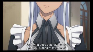 Why you staring my Chest / Shinmai Ossan Bōkensha, Saikyō Pāti ni Shinu Hodo Kitaerarete #anime