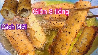 CHUỐI CHIÊN- Chỉ cần thêm bước này bánh chuối chiên giòn rụm trong 8 tiếng, công thức kinh doanh