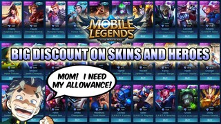 HUGE 72 HOUR SALE IN MLBB - DISCOUNT ON ALL SKINS AND HEROES
