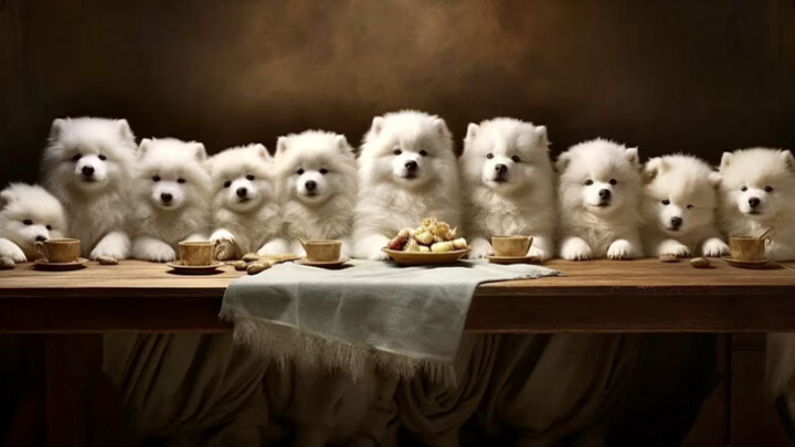 Bahkan si anjing emas kecil pun tak bisa lepas ketika bertemu dengan segerombolan Yeye yang begitu b