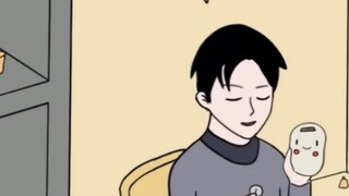 [Aku sangat takut saat memikirkannya] Celengan yang lucu sekali, aku ingin memilikinya juga