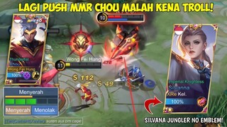 LAGI PUSH MMR CHOU MALAH KENA TROLL?!! Giliran Gw Yang Hampir Uninstall ML Gara2 Publik ini Cok :(