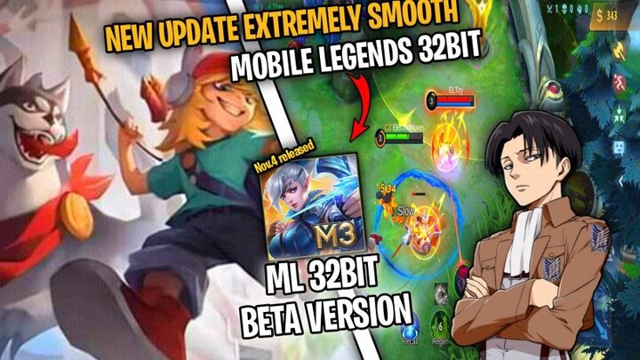 MLBB NEW REALISED 32 BIT BETA VERSION OPTIMIZE APK 60 FPS WITH REDUCE FPSDROP LAG & FIX SPAWN DELAY!