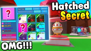 Hatching My 2nd Secret Pet!! In Bubble Gum Simulator