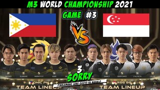 [TAGALOG] ONIC PH VS RSG SG GAME 3 | M3 | PLAYOFFS | D2