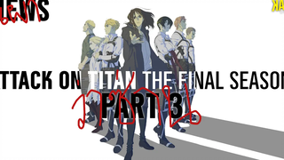 🔥News🔥 - Attack on titan The final season ประกาศ Part3