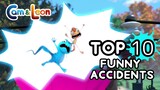 Cam & Leon | TOP 10 FUNNY ACCIDENTS | Funny Cartoon | Cartoon for Kids
