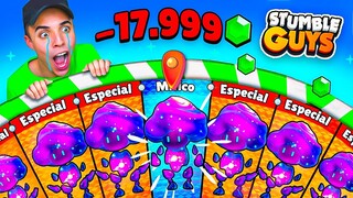 Compré MUCHAS RULETAS de SKIN GALAXIA en STUMBLE GUYS! 🤑