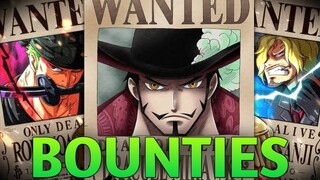 STRAW HATS BOUNTIES | ONE PIECE 1058 | MIHAWK AND CROCODILE BOUNTIES | BUGGY BOUNTY | #onepiecetamil