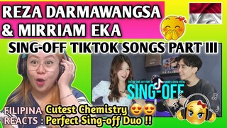REZA DARMAWANGSA vs MIRRIAM EKA SING-OFF TIKTOK SONGS PART 3 || FILIPINA REACTS