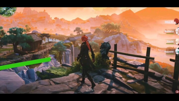 Chất lượng hình ảnh của Genshin Impact khi đã cài đặt plugin render nâng cao [Genshin Impact]