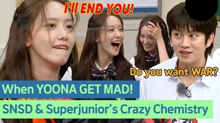 WAR between YOONA and HEECHUL? Calm down~ #SNSD #Superjunior