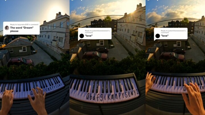 Karya piano yang diciptakan berdasarkan kata-kata bahasa Inggris, penuh dengan ide kreatif