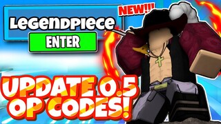 ALL NEW SECRET *🍩UPDATE 0.5* OP CODES For LEGEND PIECE In Roblox Legend Piece codes 2022