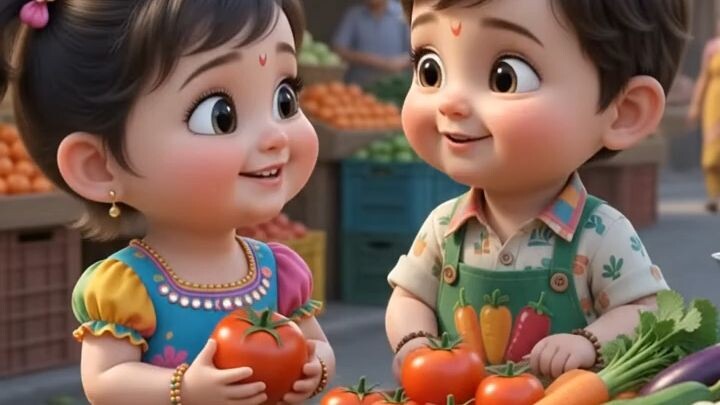 “Cute Baby Tomato Story 😂🍅 | Funny Cartoon Video”