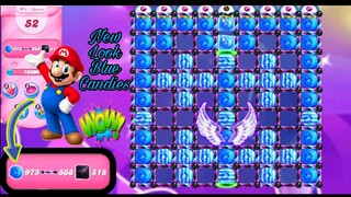 New Amazing 🤩 Looks Of Blue Candles | Candy crush saga special level 195 | Candy crush saga