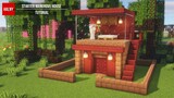 Small mangrove house in Minecraft
