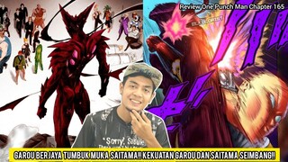 Garou Berjaya Tumbuk Muka Saitama!! Kekuatan Garou Dan Saitama Seimbang!! *Chapter 165