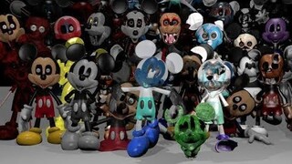 Five Nights at Treasure Island ALL Characters PART 1 | FNATI Characters Name | Suicide Mouse