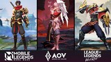 Mobile Legends vs Arena of Valor vs LoL Wild Rift : Map, Graphics, Heroes, Texture Comparison 2021