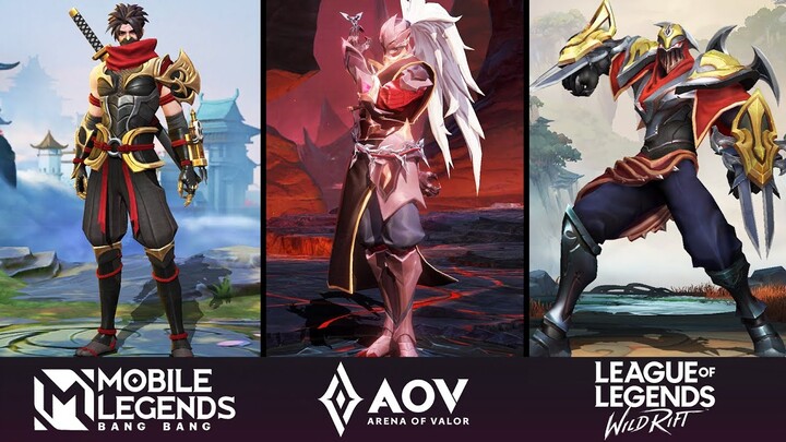 Mobile Legends vs Arena of Valor vs LoL Wild Rift : Map, Graphics, Heroes, Texture Comparison 2021