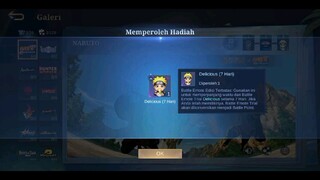 moment gw dapat skin naruto!! MLBB indonesia