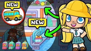 *NEW UPDATE* of SCHOOL BUS 🚌 in avatar world (all secrets)