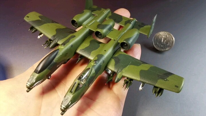 1/144 A-10N+ WARTHOG (เหนือศีรษะ) พร้อม UAV และขีปนาวุธต่อต้านดาวเทียม