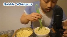 Eating Macaroni Soup & Kale Asmr