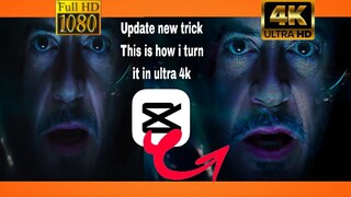 How To Convert Normal Videos to 4k Quick & Easy | 4k Video Capcut Tutorial 2023