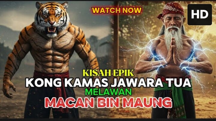 VIRAL !!! KONG KAMAS VS MANUSIA HARIMAU MACAN BIN MAUNG - KISAH EPIK INSPIRATIF