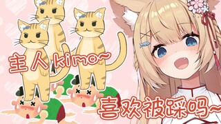 【四分半看猫猫】脚踩粉丝却突发事故Σ(っ°Д°;)っ