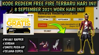 PEMBUKTIAN REDEEM! KODE REDEEM FREE FIRE TERBARU 2021 HARI INI 8 SEPTEMBER 2021 | CODE REDEEM FF!