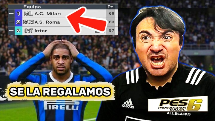 ¡Así es regalarle el TÍTULO a tu ARCHIRRIVAL en PES 6! 💀 (Salió todo mal)