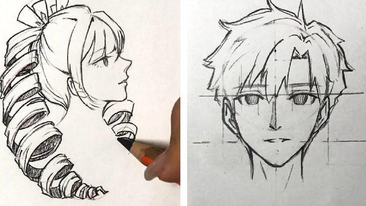 วิธีการวาดอนิเมะ วาดการ์ตูน อนิเมะ Sketch