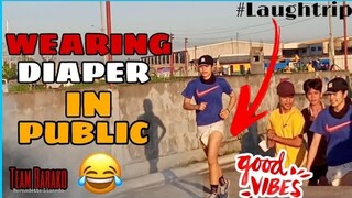 MAGJOGGING NG NAKA DIAPER sa PUBLIC PRANK | Philippines