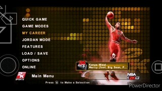 NBA 2K13 (PSP) Jazz vs Trail Blazers, Game 3, West Finals, My Career, Season 2. PPSSPP.