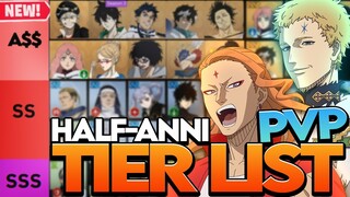 *NEW CODE* 2024 BLACK CLOVER MOBILE HALF-ANNIVERSARY PVP TIER LIST, BEST UNITS - Black Clover Mobile