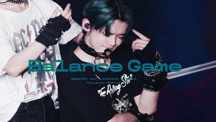 【崔然竣·直拍】'Balance Game' 4K高清饭拍 ACT:LOVESICK 世巡首尔场