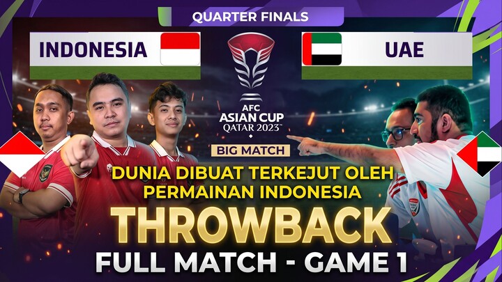AFC eAsian Cup Qatar 2023 | Throwback Quarter Finals — Indonesia vs UAE | Full Match Game 1