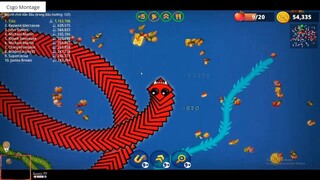 Rắn săn mồi, The best wormszone Game earthworms - Jogo de cobra, gameplay #366 9
