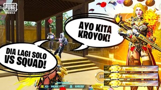 AKHIRNYA SOLO V SQUAD LAGI! LANGSUNG DI KROYOK! - PUBG MOBILE