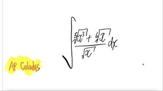 AP Calculus: integral  ∫(5√x^3 + √6x) /√x dx