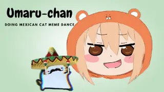 Umaru-chan doing Mexican Cat Meme Dance