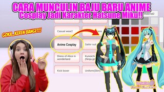 TUTORIAL MUNCULIN BAJU BARU ANIME COSPLAY!! MIRIP BANGET ASLINYA!! SAKURA SCHOOL SIMULATOR-PART 574