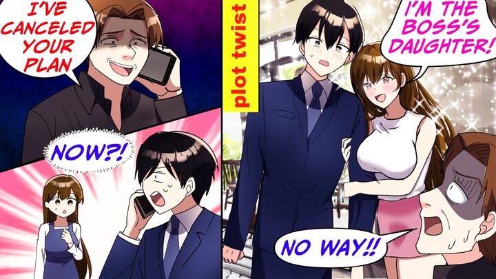 The Hot Daughter Of The Boss Protects Me After My Rude Senior Cancels My Plan (RomCom Manga Dub)